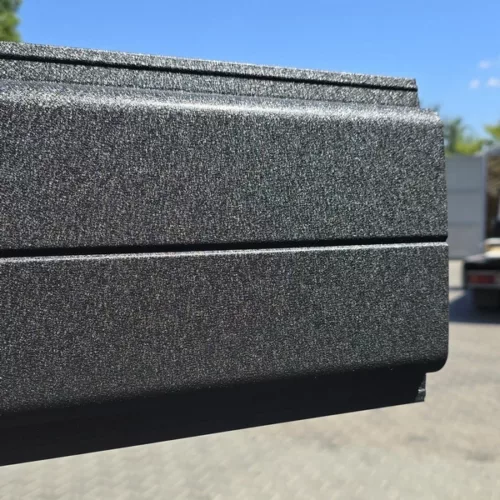 metalowa Omega Panel 210 czarny mat | sztacheta panelowa