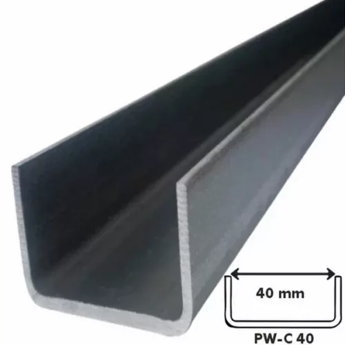 do Płyt Warstwowych Profil Bramowy Zamykający PW-C 40mm | ceownik