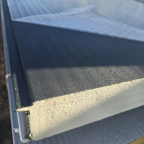 PIR 100mm Grafit MAT 10cm Ściana 7016 | płyty warstwowe