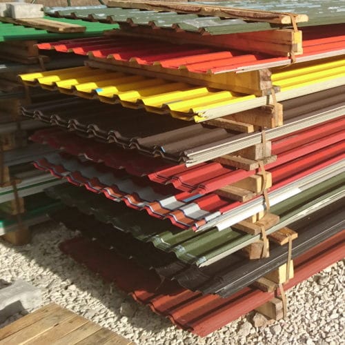 T18 powlekana poliester kolor 2 gatunek | blachy trapezowe