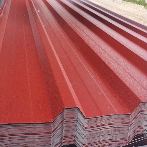 T18 powlekana poliester kolor czerwony | blachy trapezowe