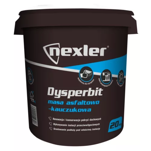 masa do hydroizolacji ścian i renowacji dachów 20kg | dysperbit nexler